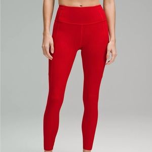 Lululemon Fast & Free High Rise Tight 25” Red Women’s Leggings